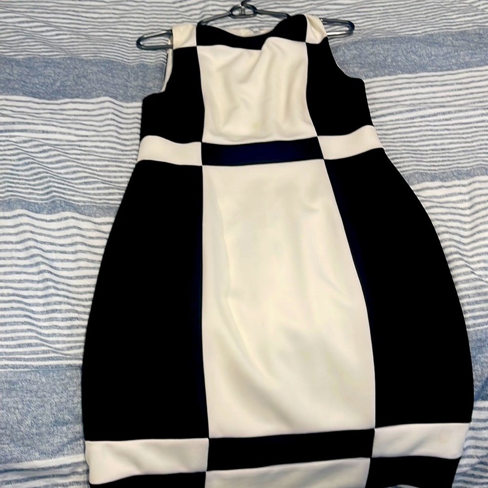 White and Black Dress